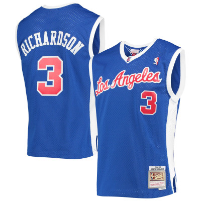 Men's LA Clippers Quentin Richardson Royal 2001/02 Hardwood Classics Swingman Jersey 01