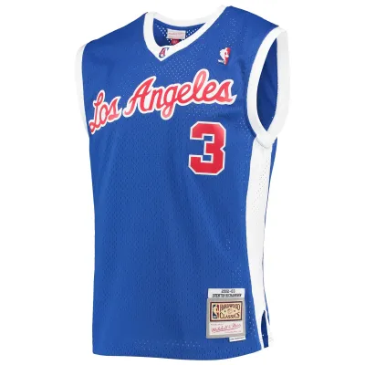Men's LA Clippers Quentin Richardson Royal 2001/02 Hardwood Classics Swingman Jersey 02