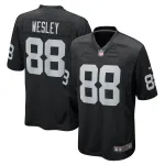 Men's Las Vegas Raiders Antoine Wesley Black Team Game Jersey