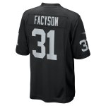 Men's Las Vegas Raiders Brandon Facyson Black Team Game Jersey