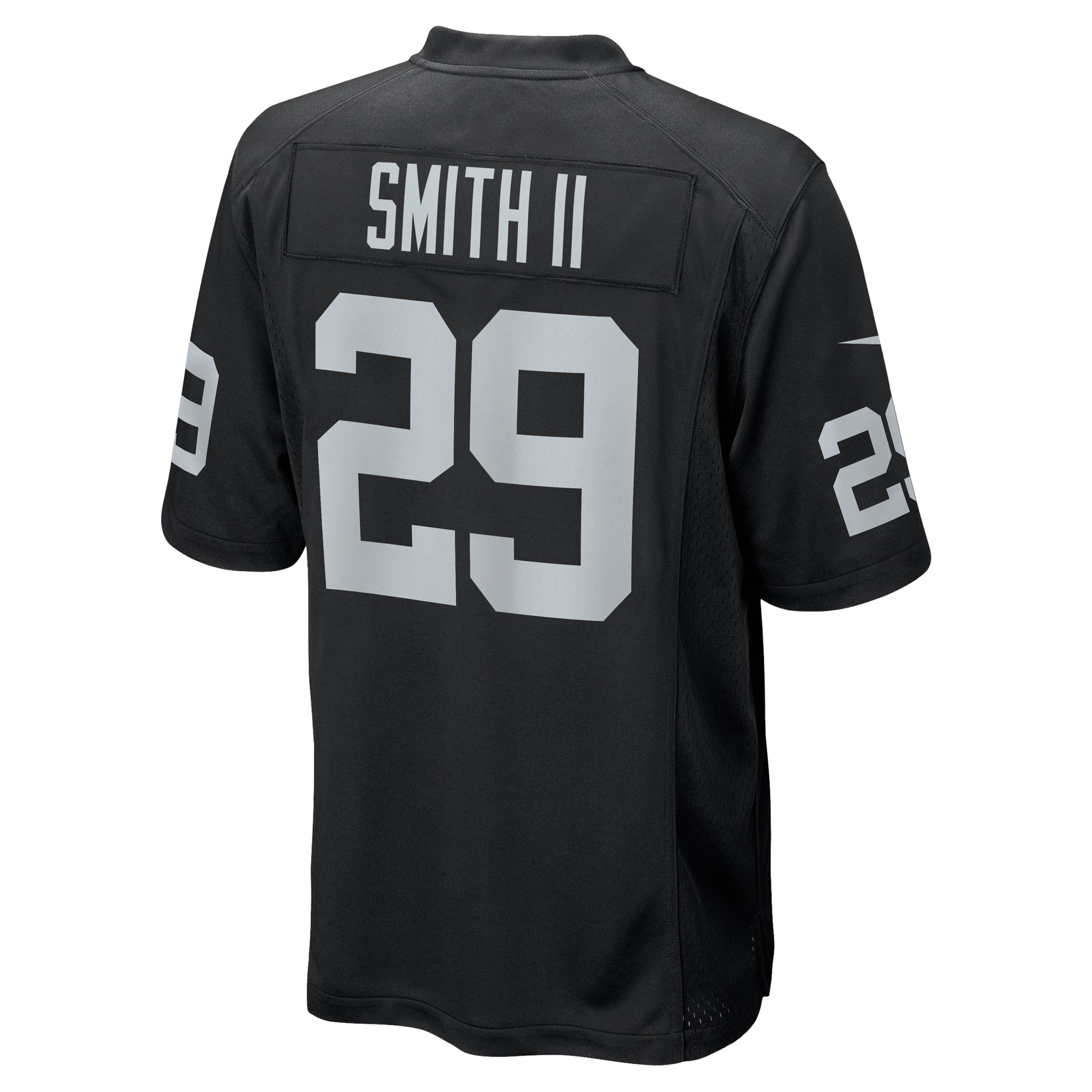 Men's Las Vegas Raiders Christopher Smith II Black Team Game Jersey