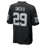 Men's Las Vegas Raiders Christopher Smith II Black Team Game Jersey