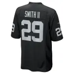 Men's Las Vegas Raiders Christopher Smith II Black Team Game Jersey