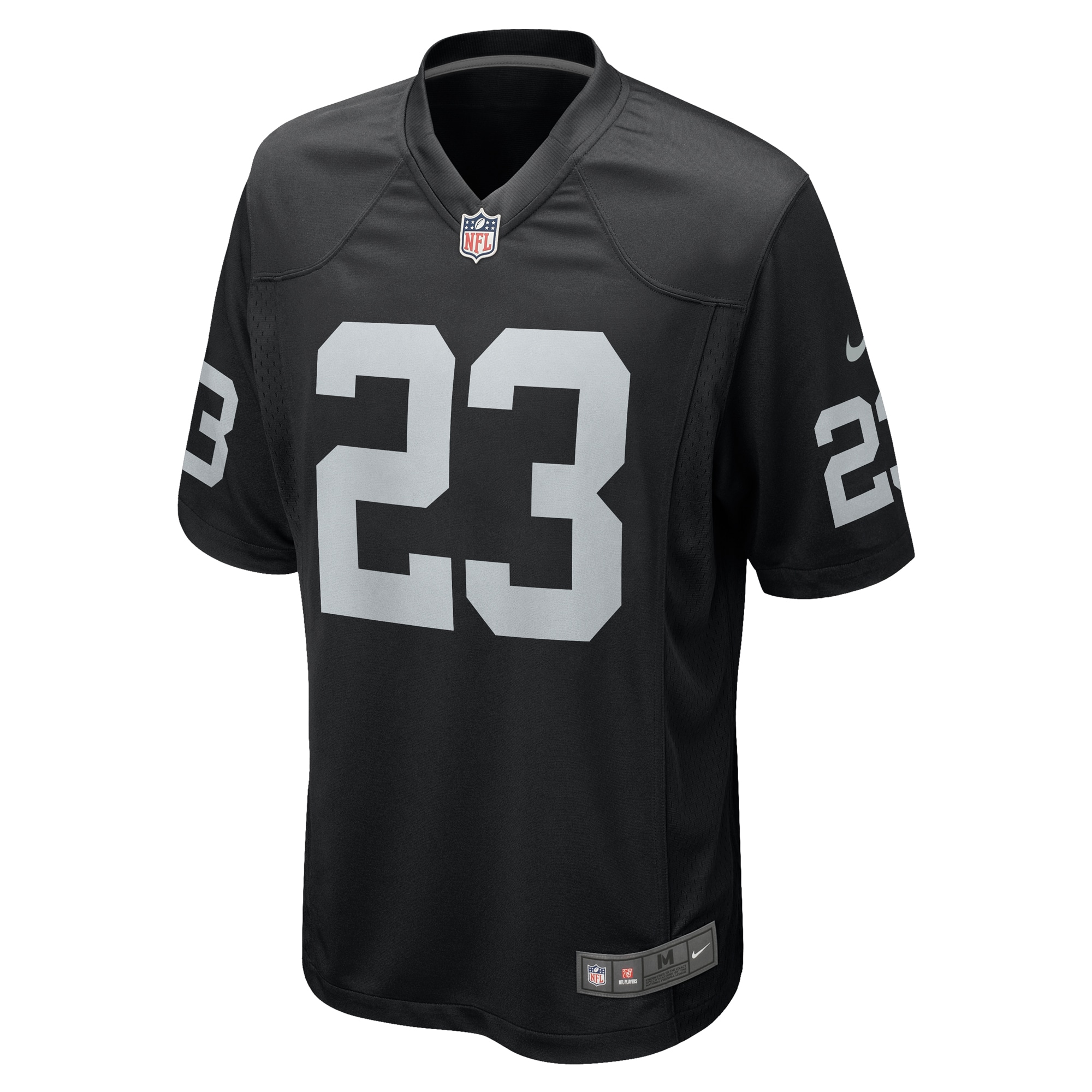 Men's Las Vegas Raiders David Long Jr. Black Team Game Jersey