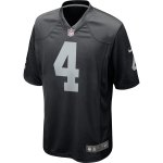 Men's Las Vegas Raiders Derek Carr Black Game Player Jersey
