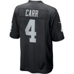 Men's Las Vegas Raiders Derek Carr Black Game Player Jersey