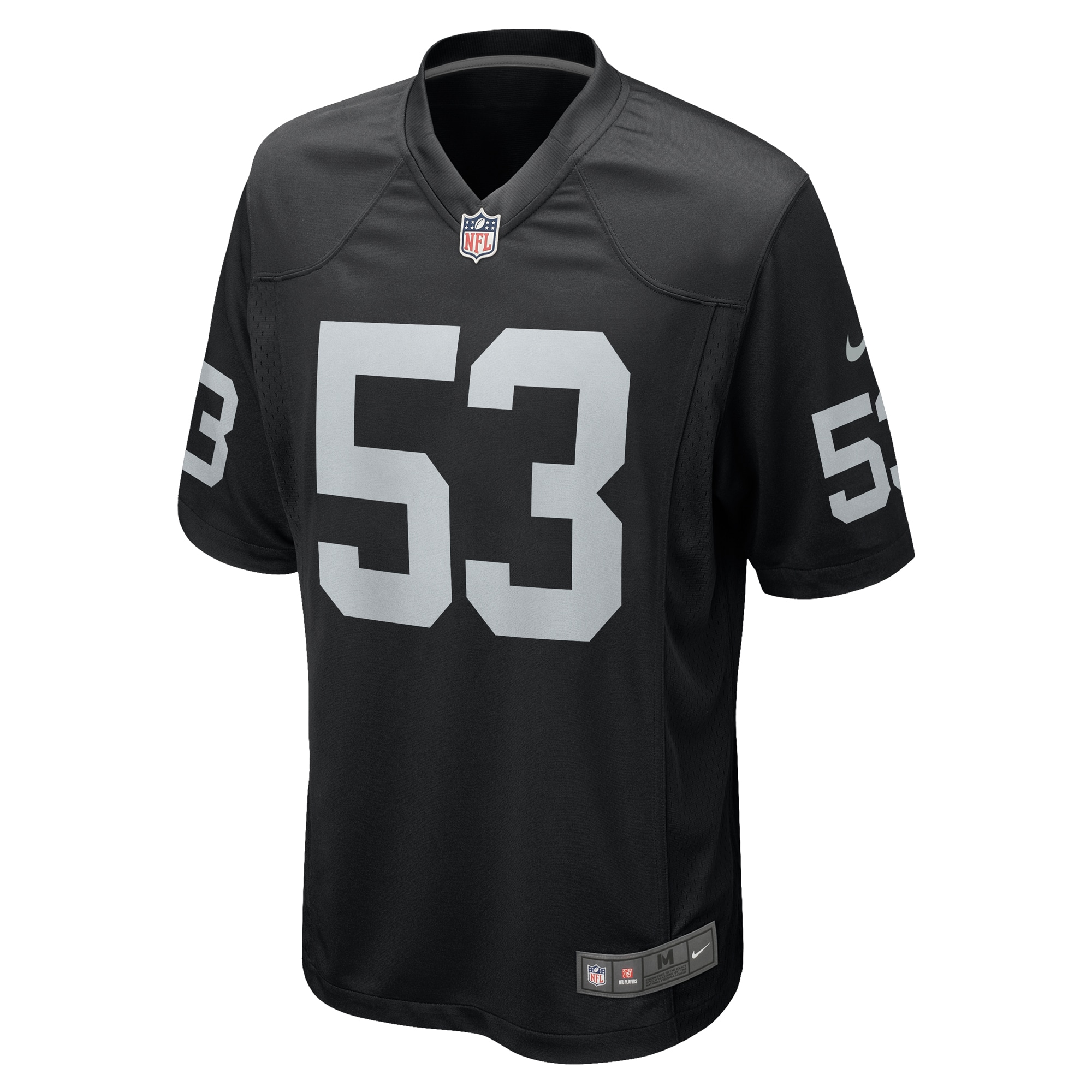 Men's Las Vegas Raiders Isaac Darkangelo Black Team Game Jersey