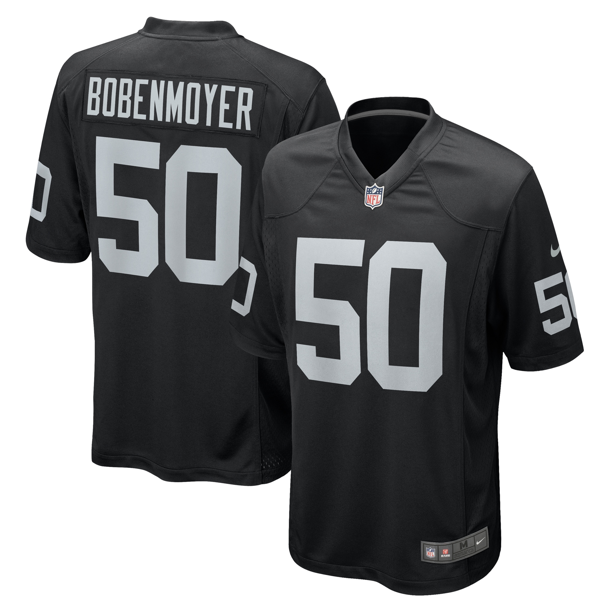 Men's Las Vegas Raiders Jacob Bobenmoyer Black Game Player Jersey