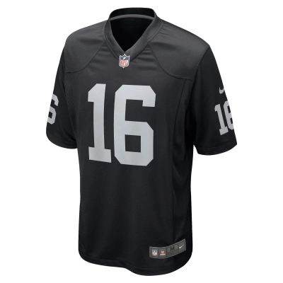 Men's Las Vegas Raiders Jakobi Meyers Black Game Player Jersey 02