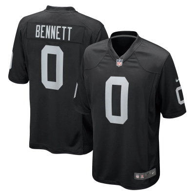 Men's Las Vegas Raiders Jakorian Bennett Black Team Game Jersey 01