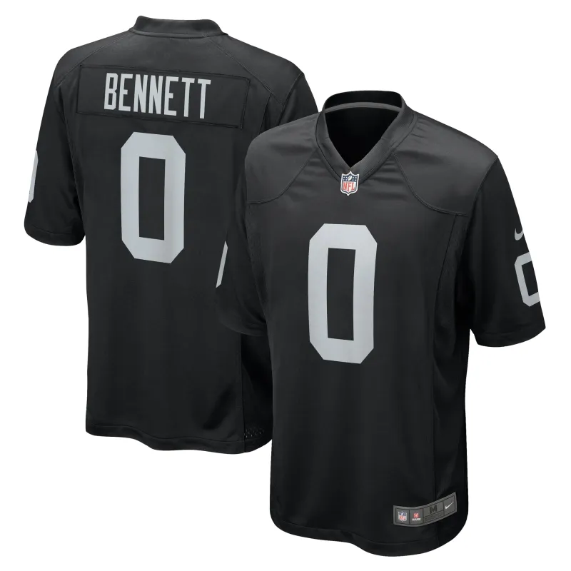 Men's Las Vegas Raiders Jakorian Bennett Black Team Game Jersey