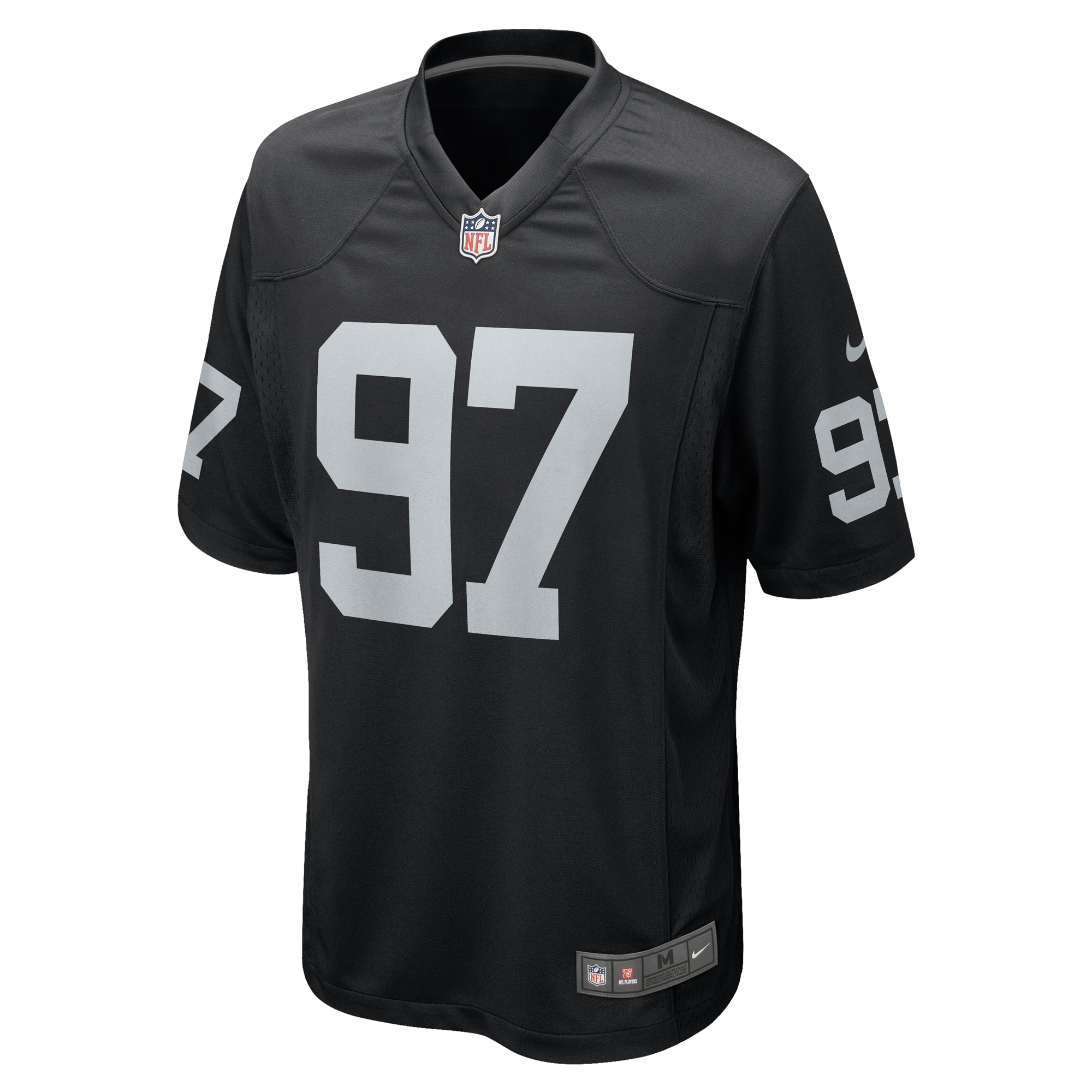 Men's Las Vegas Raiders Janarius Robinson Black Team Game Jersey
