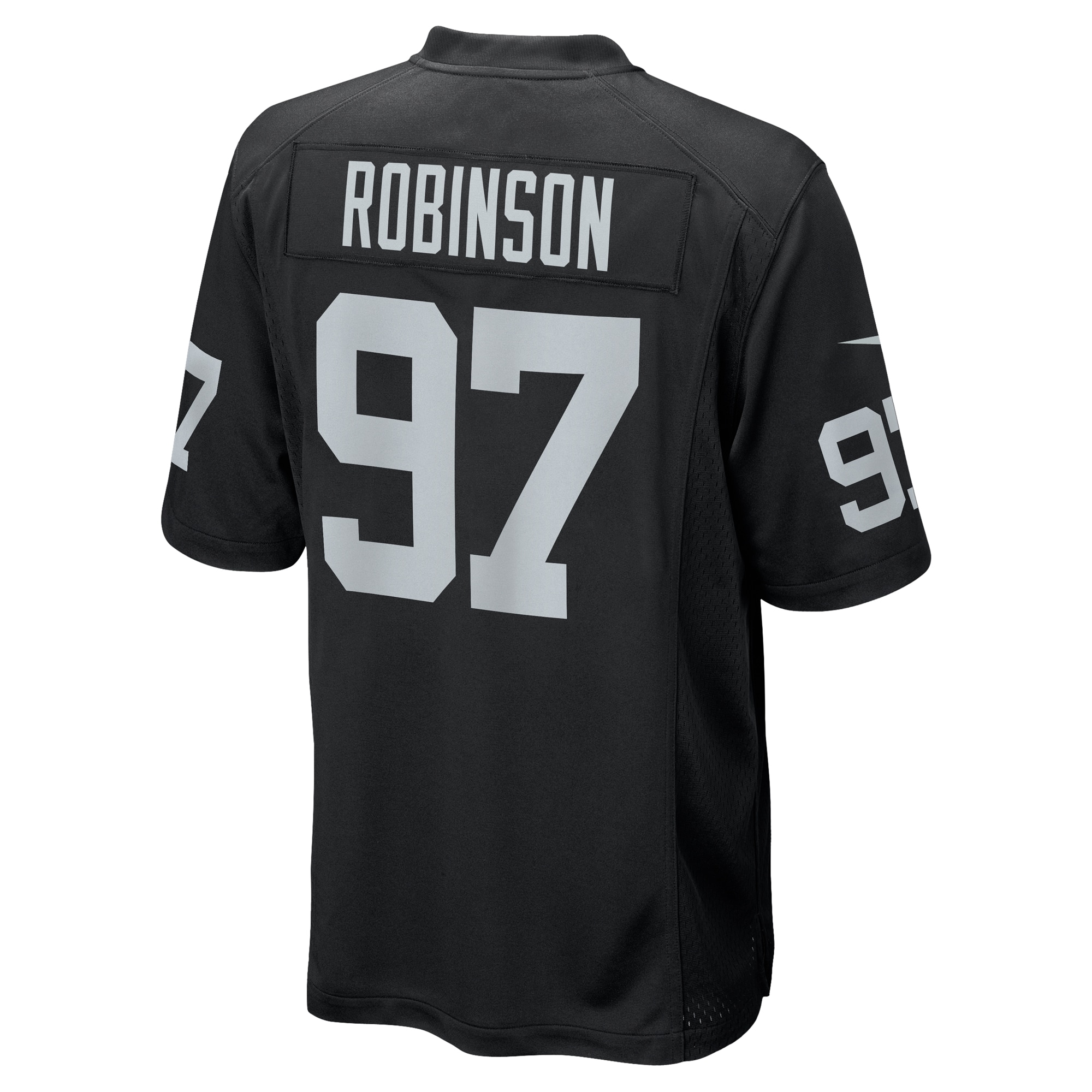 Men's Las Vegas Raiders Janarius Robinson Black Team Game Jersey