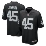 Men's Las Vegas Raiders Jaquan Johnson Black Game Player Jersey