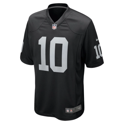 Men's Las Vegas Raiders Jimmy Garoppolo Black Game Player Jersey 02