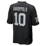 Men's Las Vegas Raiders Jimmy Garoppolo Black Game Player Jersey