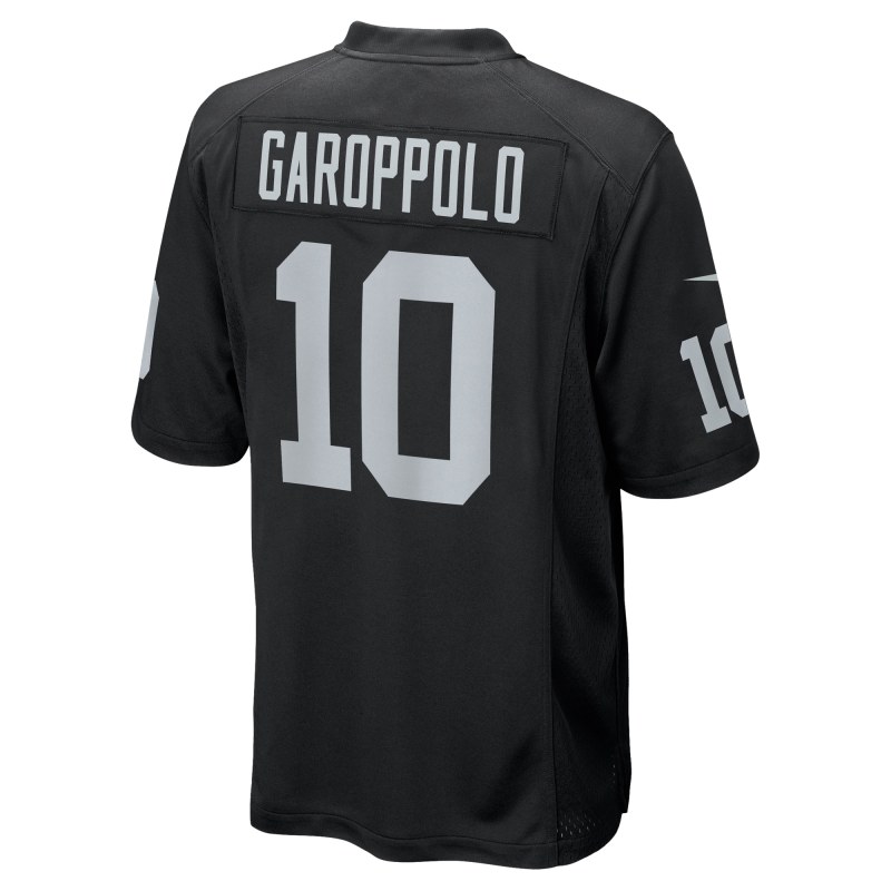 Men's Las Vegas Raiders Jimmy Garoppolo Black Game Player Jersey