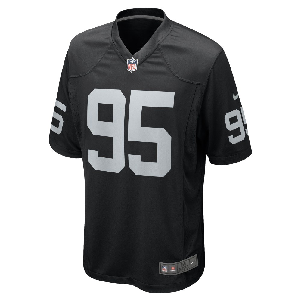 Men's Las Vegas Raiders John Jenkins Black Game Jersey
