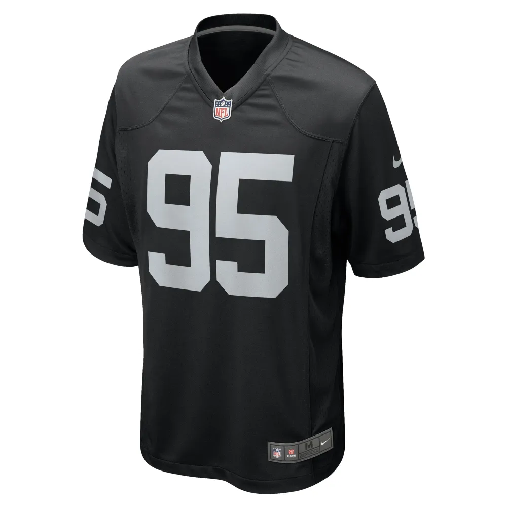 Men's Las Vegas Raiders John Jenkins Black Game Jersey