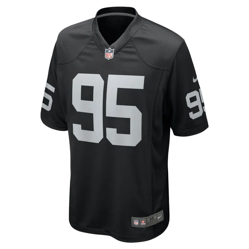Men's Las Vegas Raiders John Jenkins Black Game Jersey