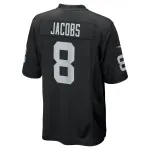 Men's Las Vegas Raiders Josh Jacobs Black Game Player Jersey