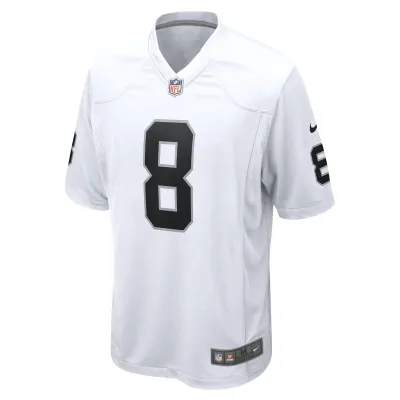 Men's Las Vegas Raiders Josh Jacobs White Game Player Jersey 02