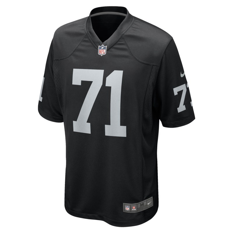 Men's Las Vegas Raiders Justin Herron Black Team Game Jersey
