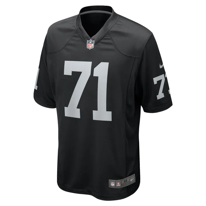Men's Las Vegas Raiders Justin Herron Black Team Game Jersey