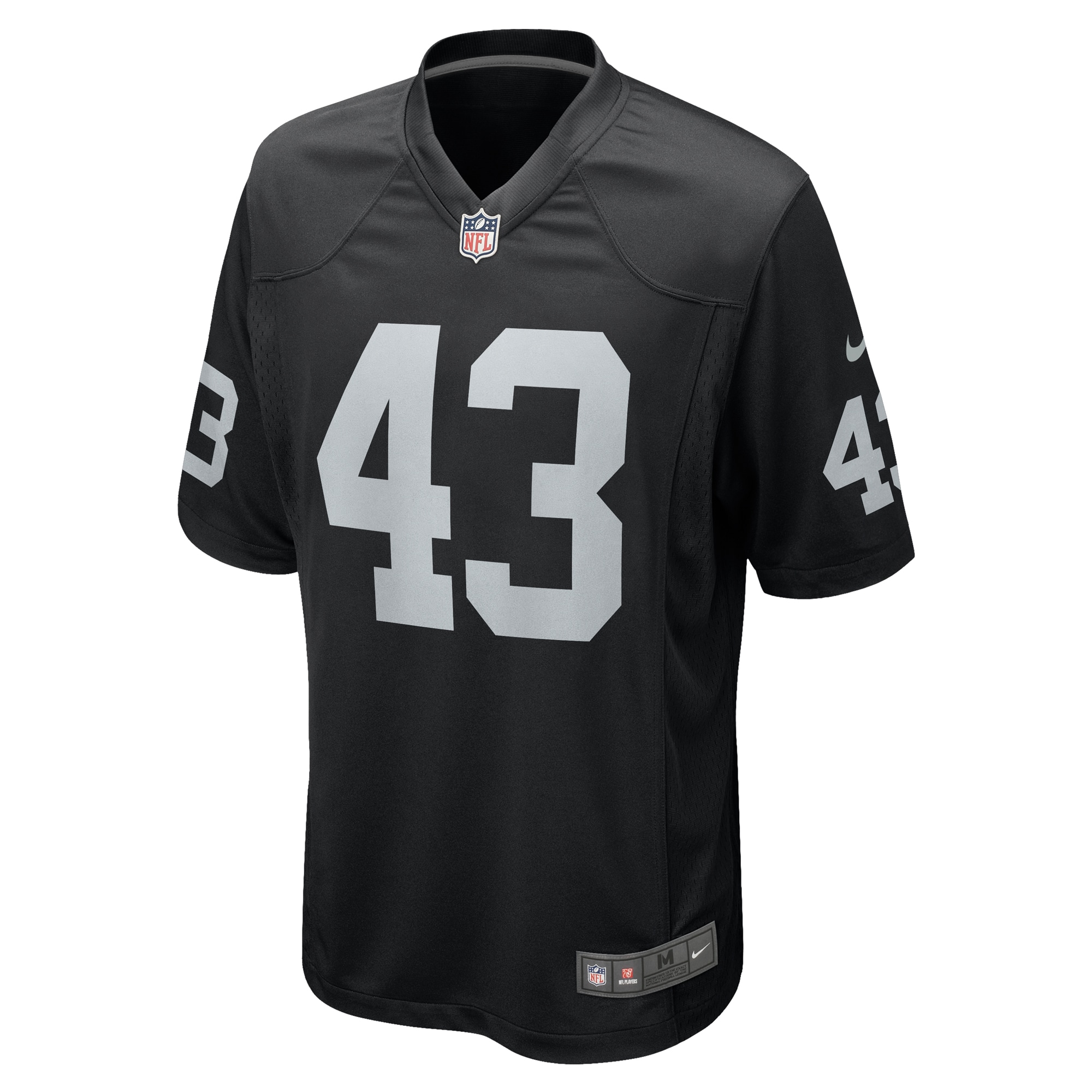 Men's Las Vegas Raiders Kanai Mauga Black Team Game Jersey