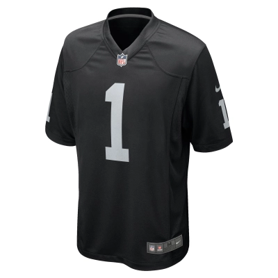 Men's Las Vegas Raiders Marcus Epps Black Game Player Jersey 02