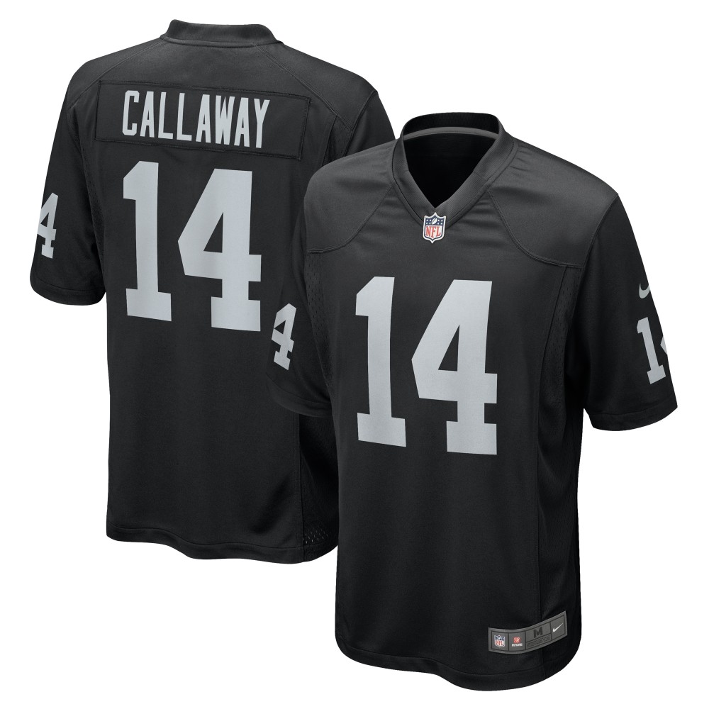 Men's Las Vegas Raiders Marquez Callaway Black Team Game Jersey