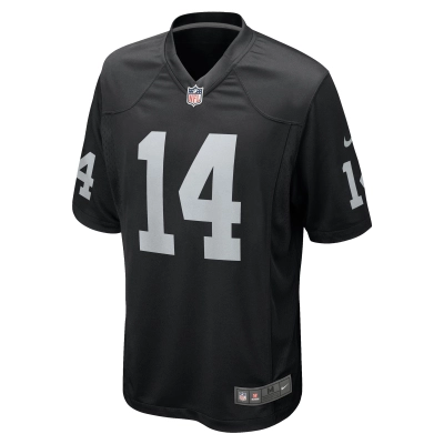 Men's Las Vegas Raiders Marquez Callaway Black Team Game Jersey 02