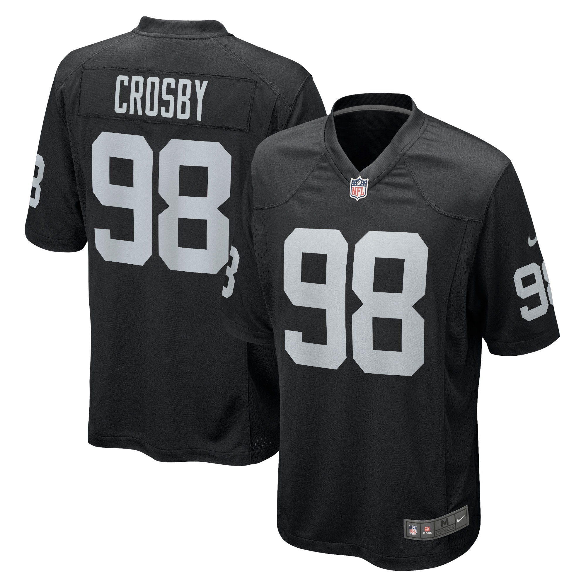 Men's Las Vegas Raiders Maxx Crosby Black Game Jersey