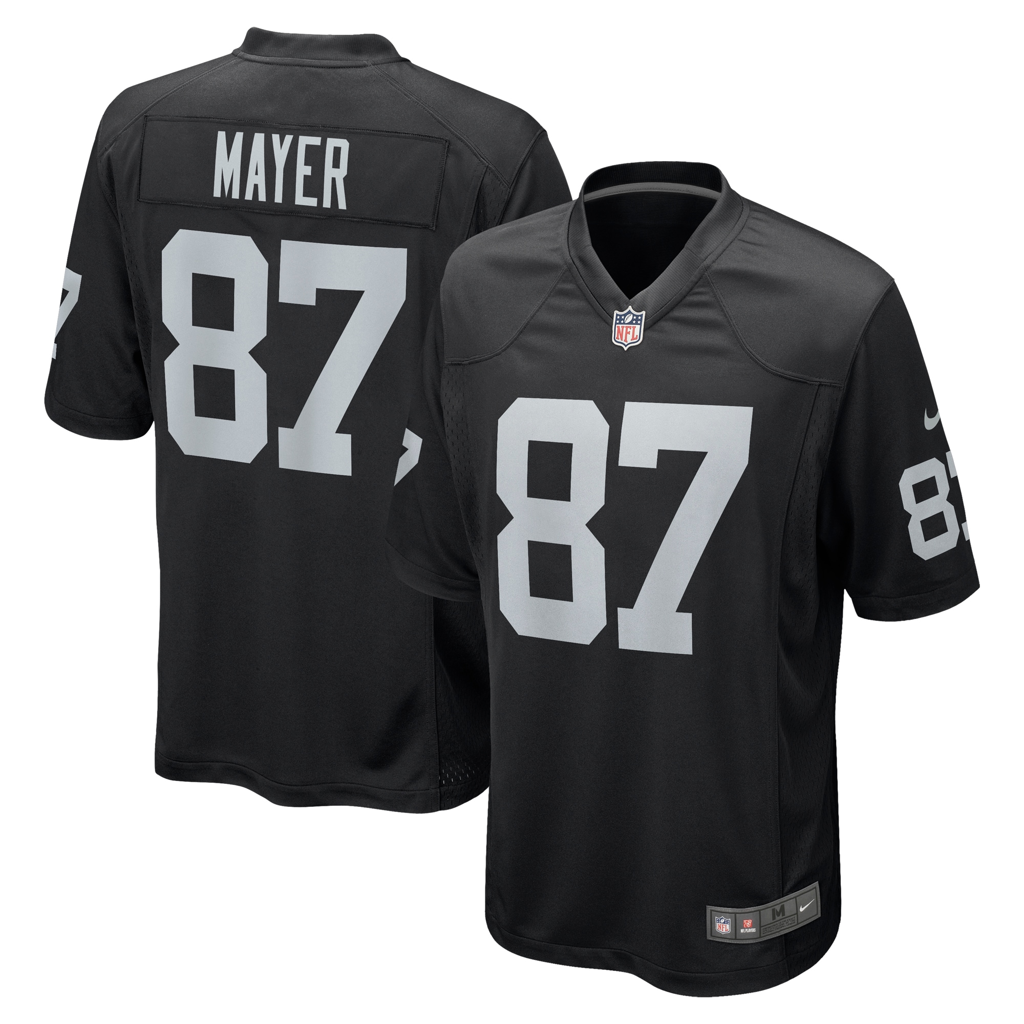 Men's Las Vegas Raiders Michael Mayer Black 2023 NFL Draft Pick Game Jersey