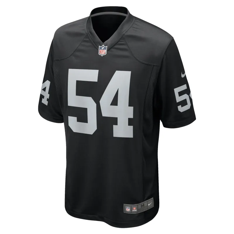 Men's Las Vegas Raiders Netane Muti Black Team Game Jersey