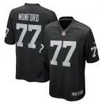 Men's Las Vegas Raiders Thayer Munford Jr. Black Team Game Jersey