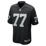 Men's Las Vegas Raiders Thayer Munford Jr. Black Team Game Jersey
