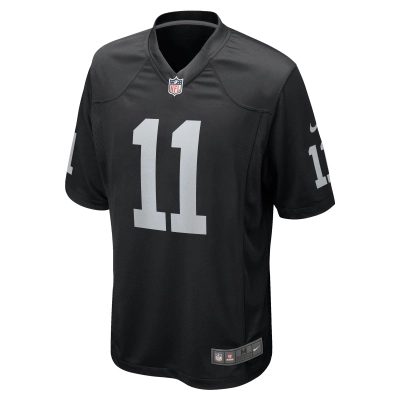 Men's Las Vegas Raiders Tre Tucker Black Team Game Jersey 02