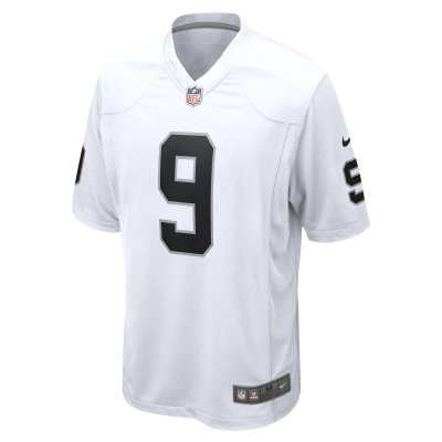 Men's Las Vegas Raiders Tyree Wilson White Game Jersey 02