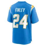 Men's Los Angeles Chargers AJ Finley Powder Blue Team Game Jersey