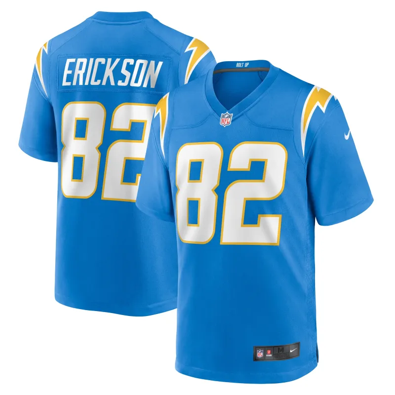 Men's Los Angeles Chargers Alex Erickson Powder Blue Team Game Jersey