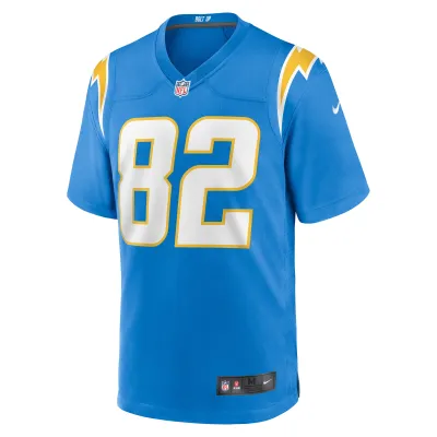 Men's Los Angeles Chargers Alex Erickson Powder Blue Team Game Jersey 02