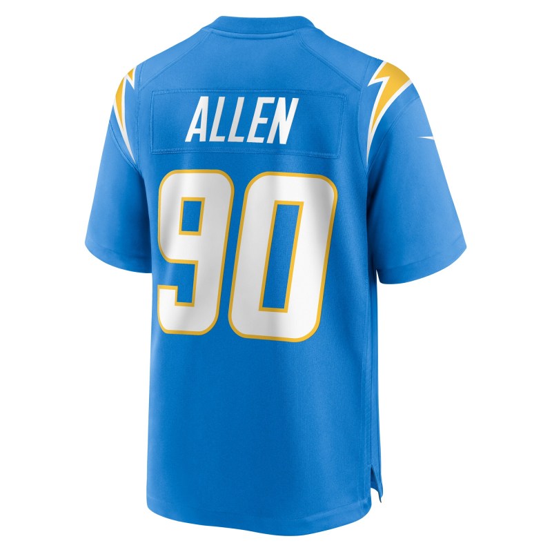 Men's Los Angeles Chargers Brevin Allen Powder Blue Team Game Jersey