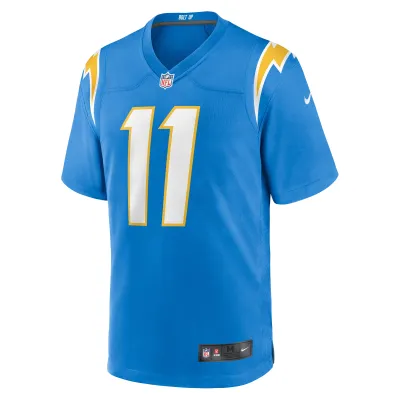 Men's Los Angeles Chargers Cameron Dicker Powder Blue Game Jersey 02