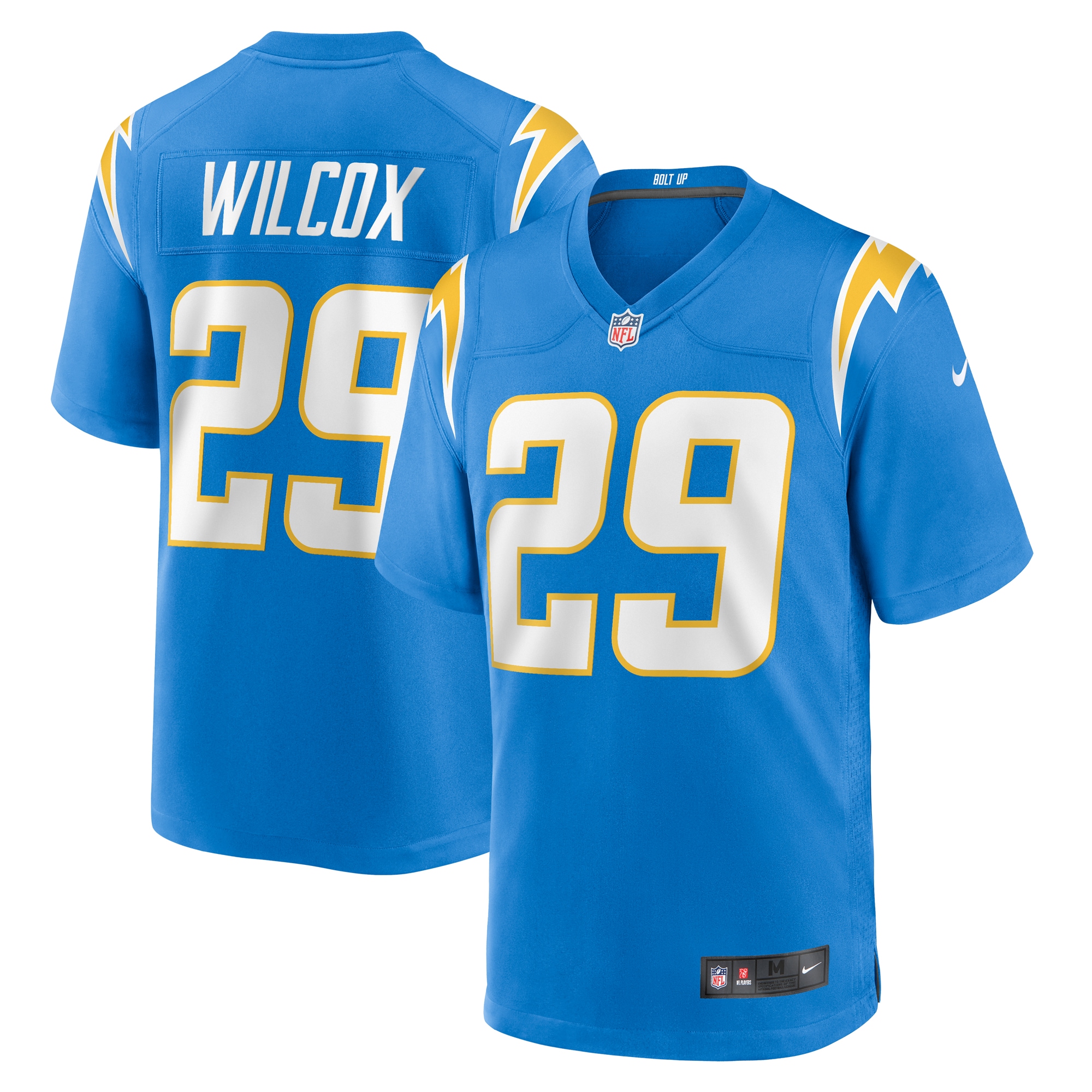 Men's Los Angeles Chargers Chris Wilcox Powder Blue Team Game Jersey