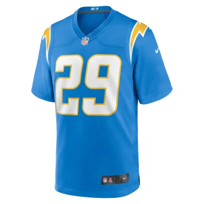 Men's Los Angeles Chargers Chris Wilcox Powder Blue Team Game Jersey 02