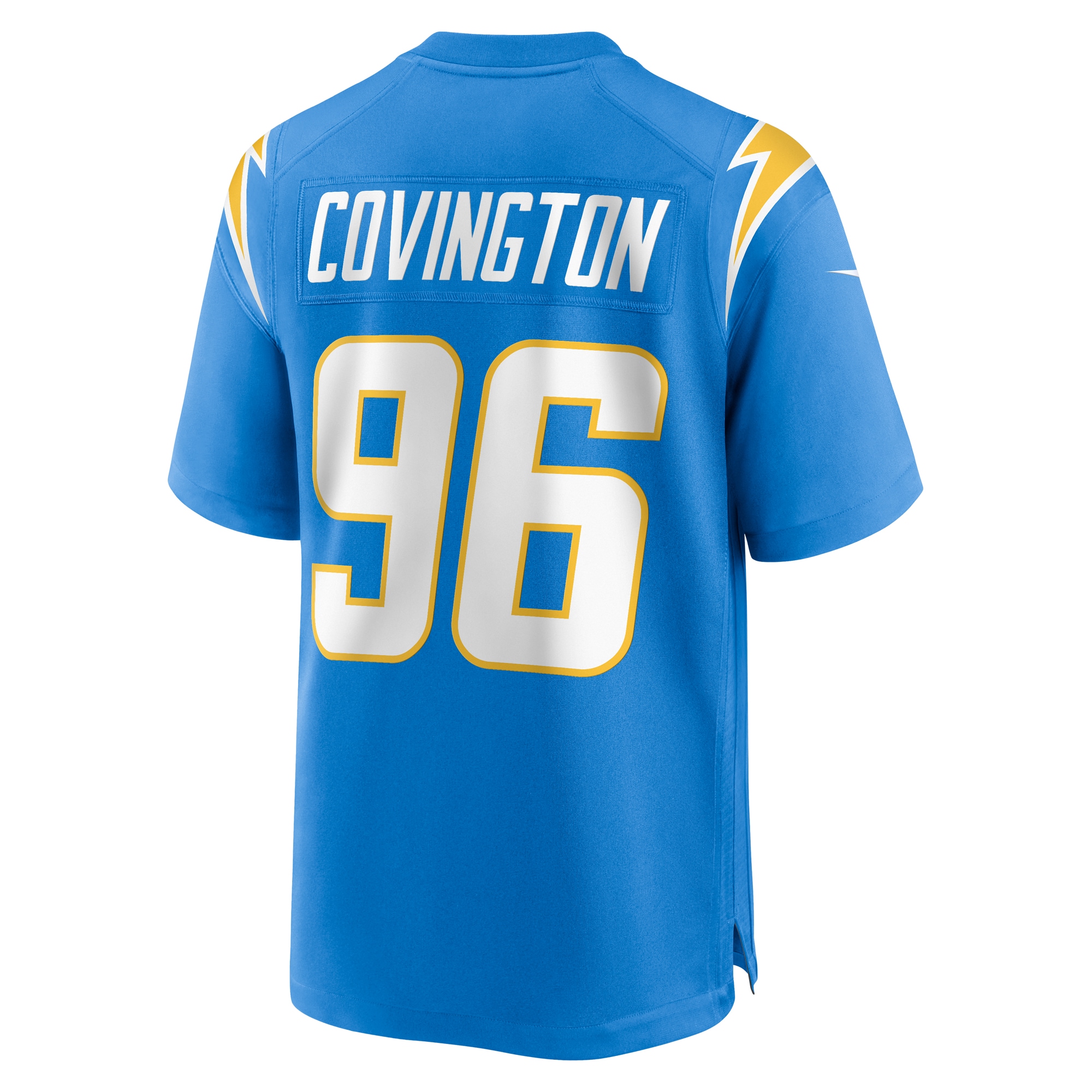 Men's Los Angeles Chargers Christian Covington Powder Blue Team Game Jersey