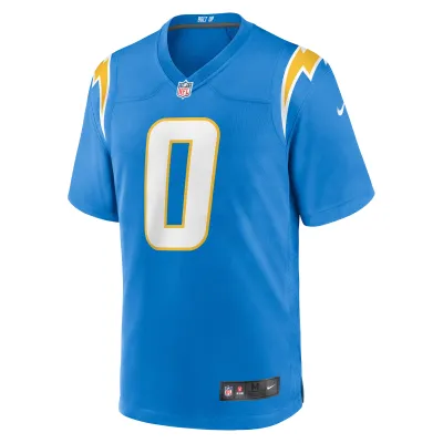 Men's Los Angeles Chargers Daiyan Henley Powder Blue Team Game Jersey 02