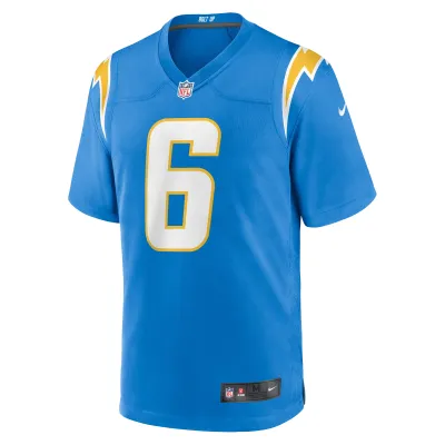 Men's Los Angeles Chargers Eric Kendricks Powder Blue Game Player Jersey 02
