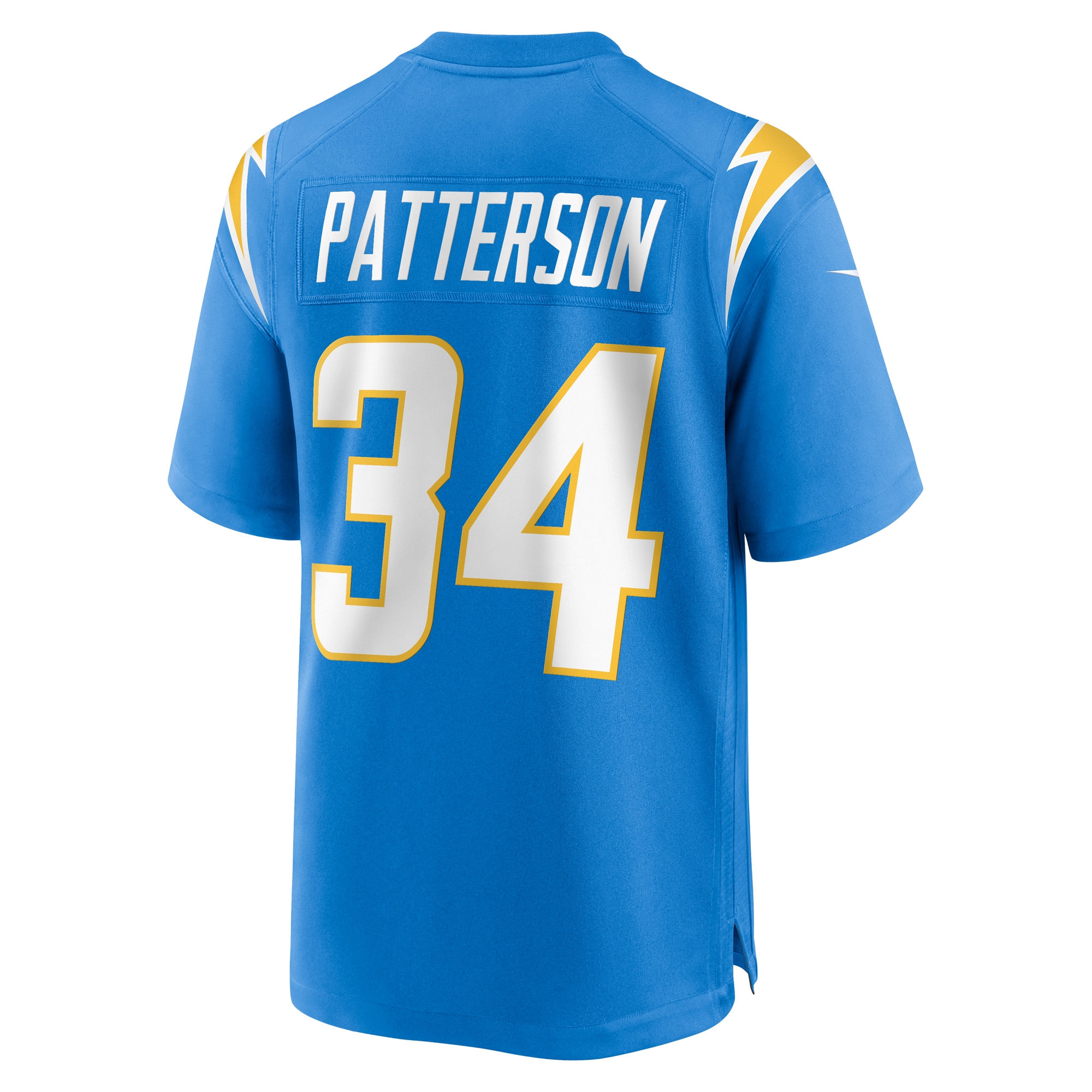Men's Los Angeles Chargers Jaret Patterson Powder Blue Team Game Jersey